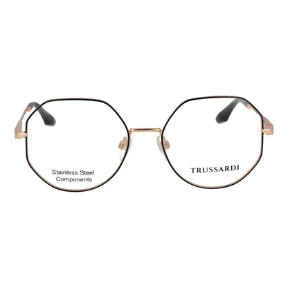 Trussardi Black Stainless Steel Glasses (Frames)