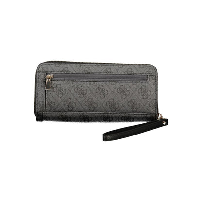 Guess Jeans Nero Poliuretano Donna Wallet