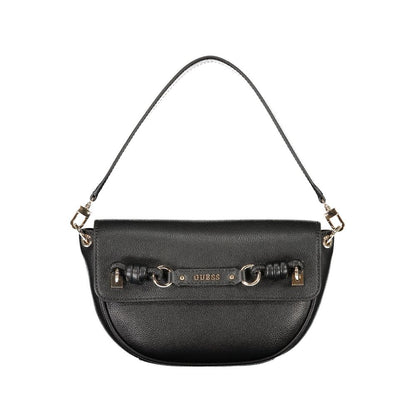 Handbag by Guess Jeans for women in polyethylene black & signature features a exquisite silhouette, showcasing a secure snap and exquisite internal-pockets & cardholder with versatile shoulder-strap, adjustable-strap, detachable-strap & handle for a exquisite finish.