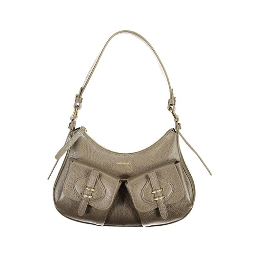 Shoulder Handbag by Coccinelle for women in leather brown & print features a exquisite silhouette, showcasing a secure zipper & magnetic and exquisite external-pockets & internal-pockets with versatile shoulder-strap & handle for a exquisite finish.