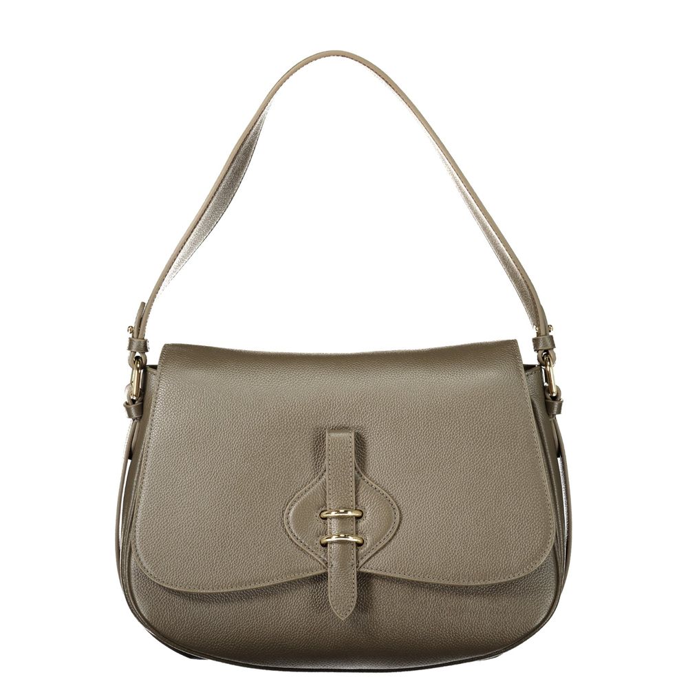 Handbag by Coccinelle for women in leather brown features a refined silhouette, showcasing a secure snap & magnetic, organized built-in-compartments, external-pockets & internal-pockets, and versatile shoulder-strap, adjustable-strap & handle for a refined finish.