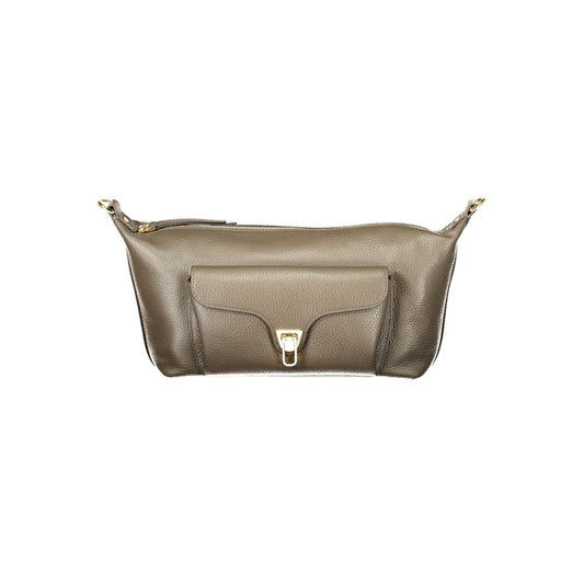 Handbag by Coccinelle for women in leather brown & signature features a signature silhouette, showcasing a secure zipper and signature external-pockets & internal-pockets with versatile shoulder-strap & adjustable-strap for a sophisticated look.