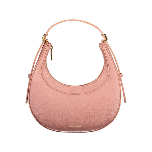 Mini Handbag by Coccinelle for women in leather pink features a ornamental silhouette, showcasing a secure zipper, ample , and ornamental shoulder-strap, adjustable-strap & handle for a sophisticated look.