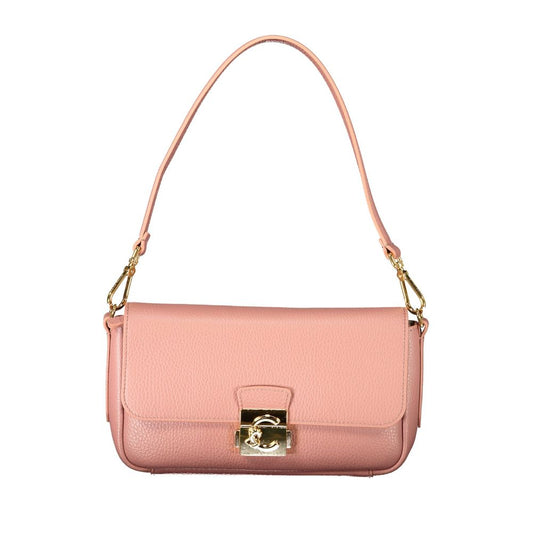 Evening Handbag by Coccinelle for women in leather pink & signature features a ornamental silhouette, showcasing a secure zipper, ample external-pockets, and ornamental shoulder-strap & adjustable-strap for a sophisticated look.