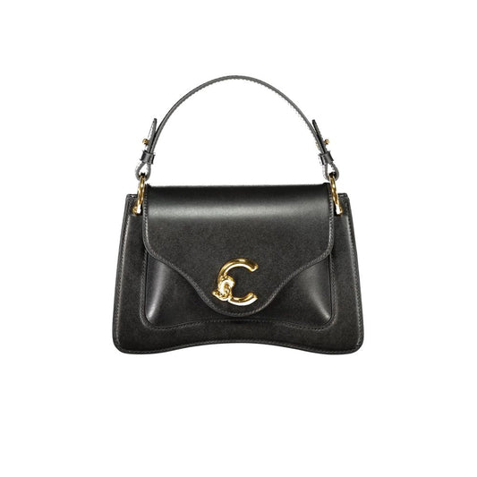 Crossbody Handbag by Coccinelle for women in calf leather black & signature features a signature silhouette, showcasing a secure snap and signature external-pockets & internal-pockets with versatile crossbody-strap, shoulder-strap, adjustable-strap, detachable-strap & handle for a sophisticated look.