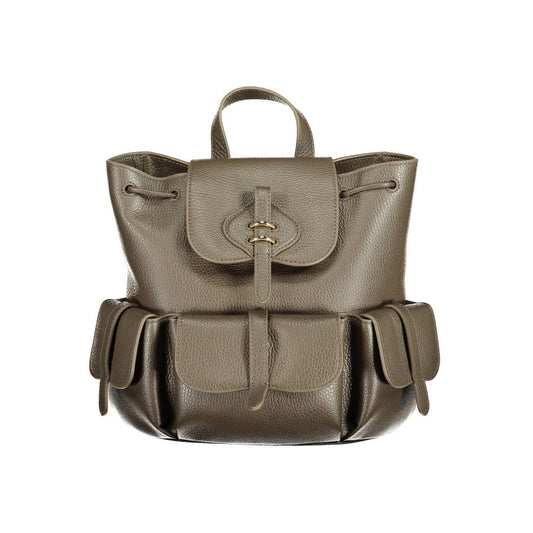 Drawstring Backpack by Coccinelle for women in leather brown & signature features a architectural Mavery Leather Drawstring Backpack design with a secure drawstring & magnetic, ample external-pockets & internal-pockets, and versatile handle, backpack-strap & adjustable-strap for a architectural finish.