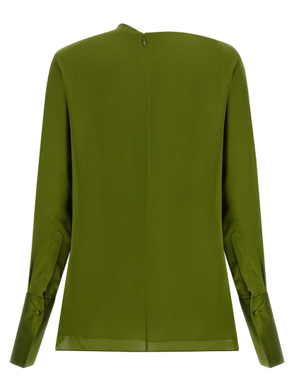 Tom Ford Bicolor Silk Blouse