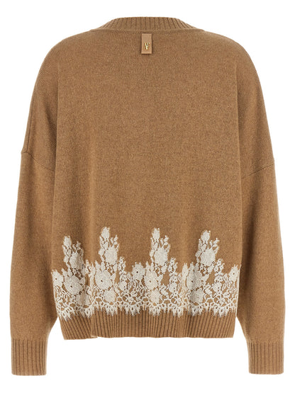 Alberta Ferretti Brown Cashmere Cardigan