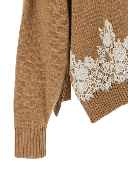 Alberta Ferretti Brown Cashmere Cardigan