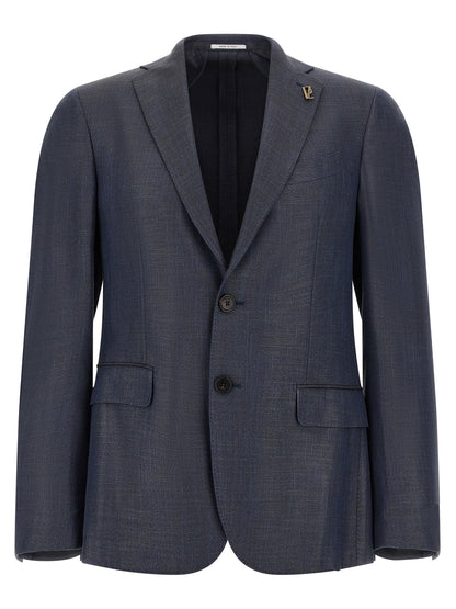 Pal Zileri Blue Viscose Blazer
