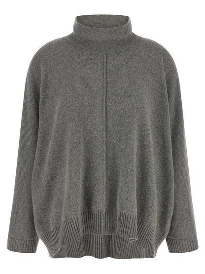Alberta Ferretti Gray Cashmere Cardigan