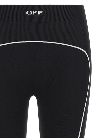 Off-White Black Polyamide Leggings