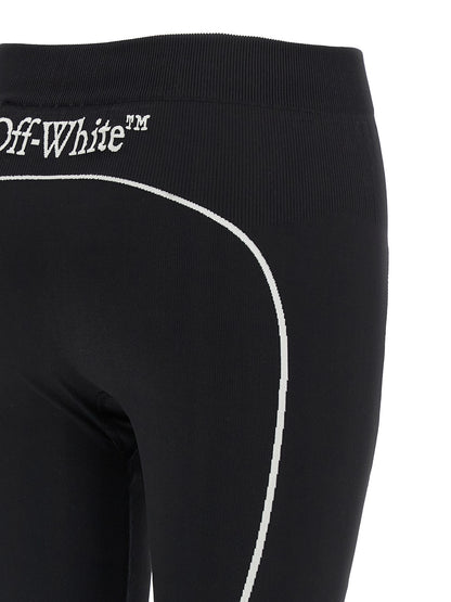 Off-White Black Polyamide Leggings