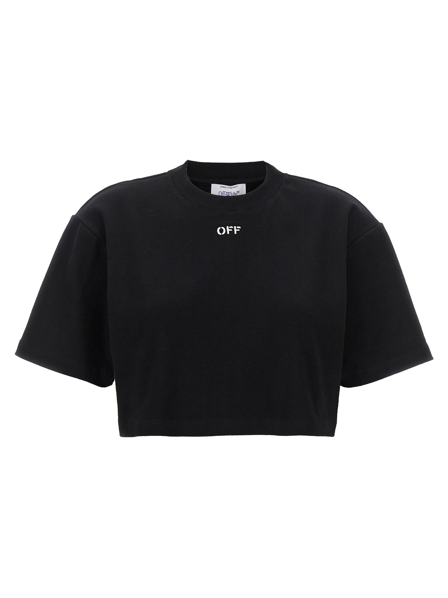 Off-White Black Cotton T-Shirt