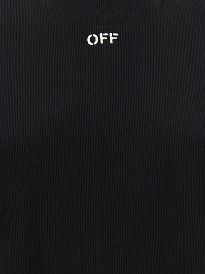 Off-White Black Cotton T-Shirt