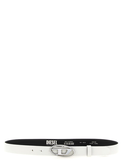 Diesel White Leather Regular Belt