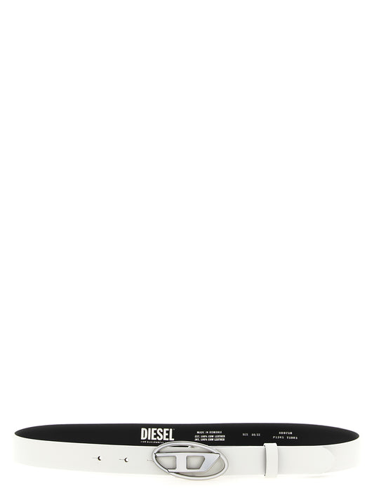 Belt by Diesel for women in leather & metal white features an distinguished design, perfectly showcasing the sophisticated craftsmanship of this distinguished 1 Dr Leather & Metal Belt.