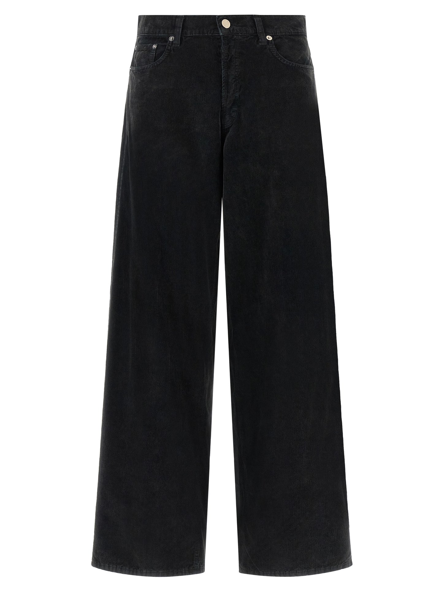 Haikure Black Cotton Flared Jeans