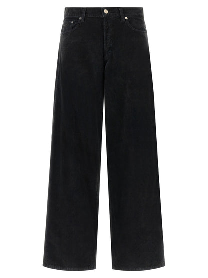 Haikure Black Cotton Flared Jeans