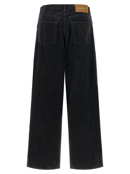 Haikure Black Cotton Flared Jeans