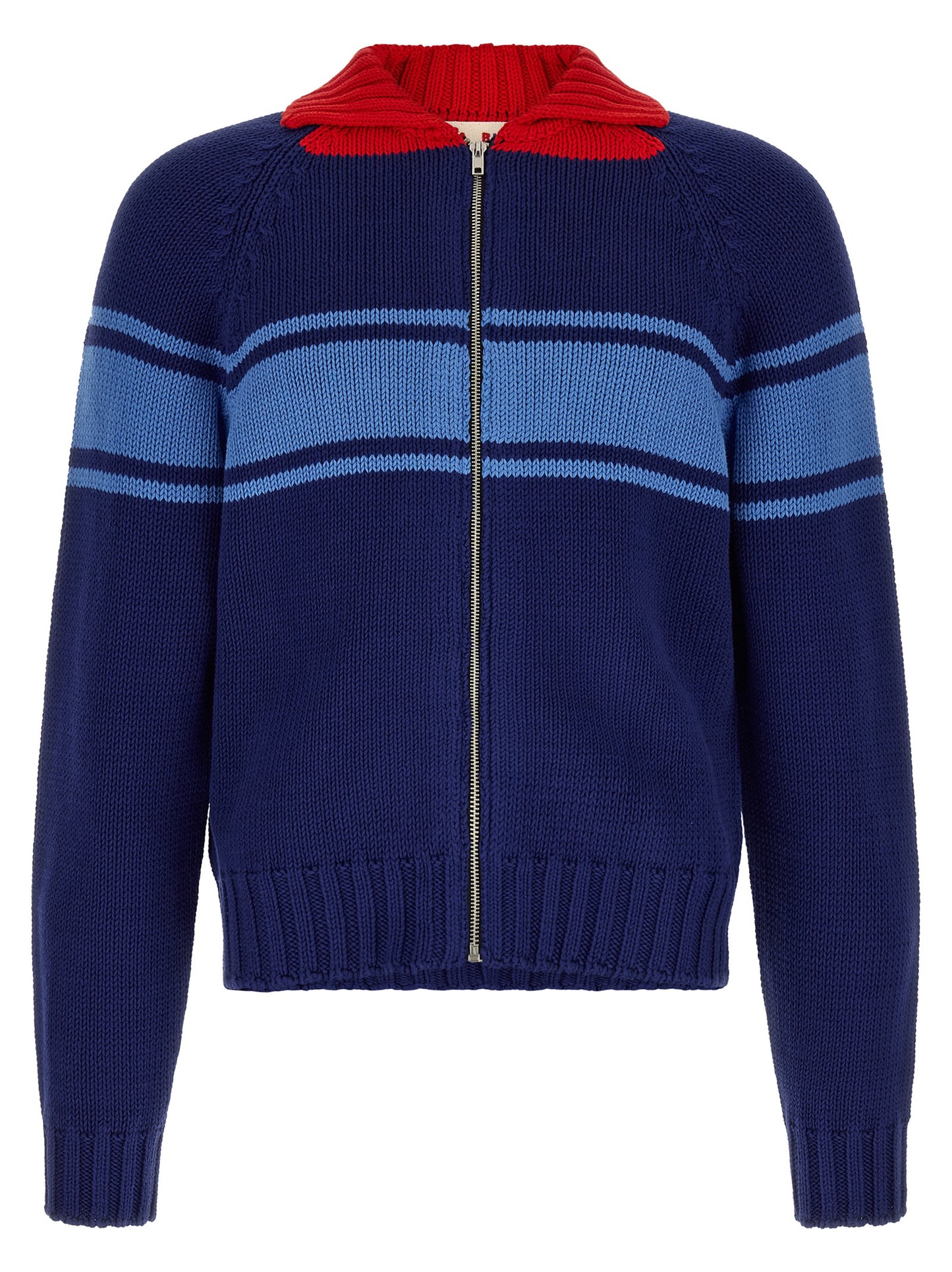 Marni Blue Cotton Cardigan