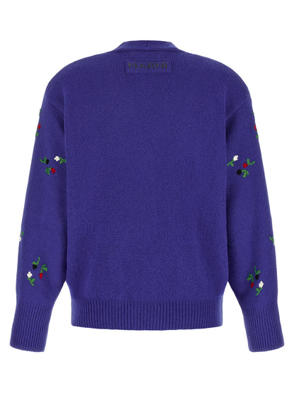 Marni Blue Virgin Wool Cardigan
