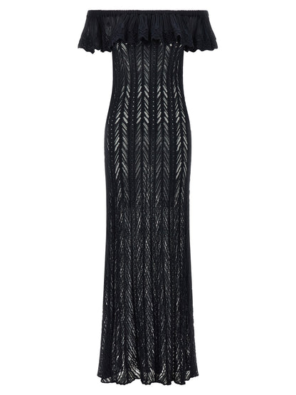ANTONINO VALENTI Blue Cotton Long Dress