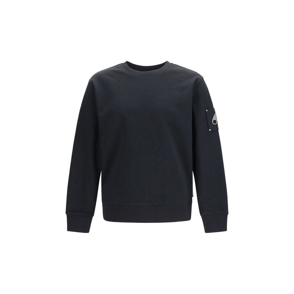 Moose Knuckles Black Cotton Sweatshirt