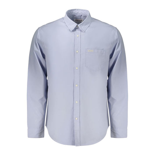 Dress Shirt by Guess Jeans for men in cotton azzurro features an architectural silhouette with a refined and elegant for a architectural look.