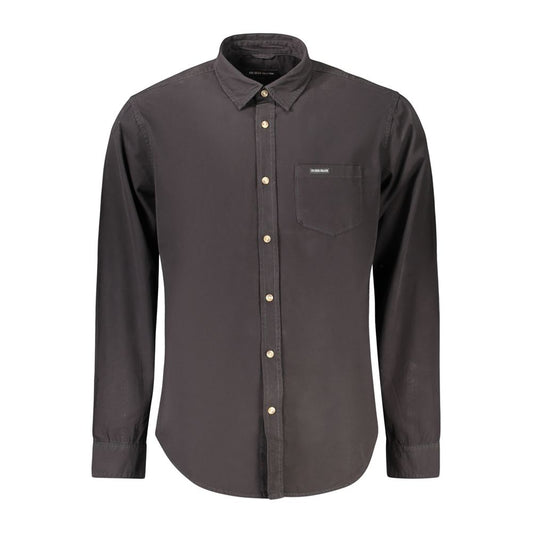Dress Shirt by Guess Jeans for men in cotton black features an polished silhouette, showcasing a sophisticated and detail for a truly polished finish.