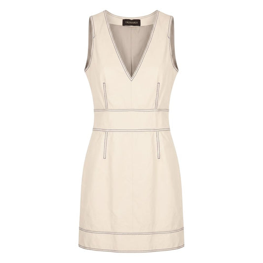 Trussardi Beige Lamb Women Dress