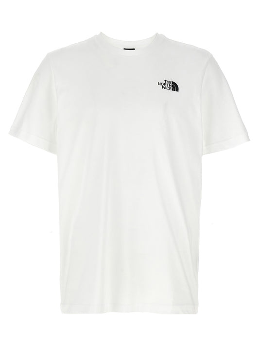 T-Shirt by The North Face for men in cotton bicolour, black, white & print showcases a dramatic silhouette, elegantly detailed with a dramatic crew neckline and short-sleeve for a truly dramatic finish.