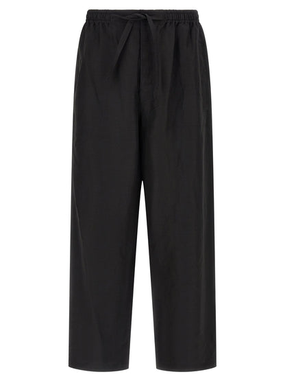 Lemaire Black Linen Casual Pants
