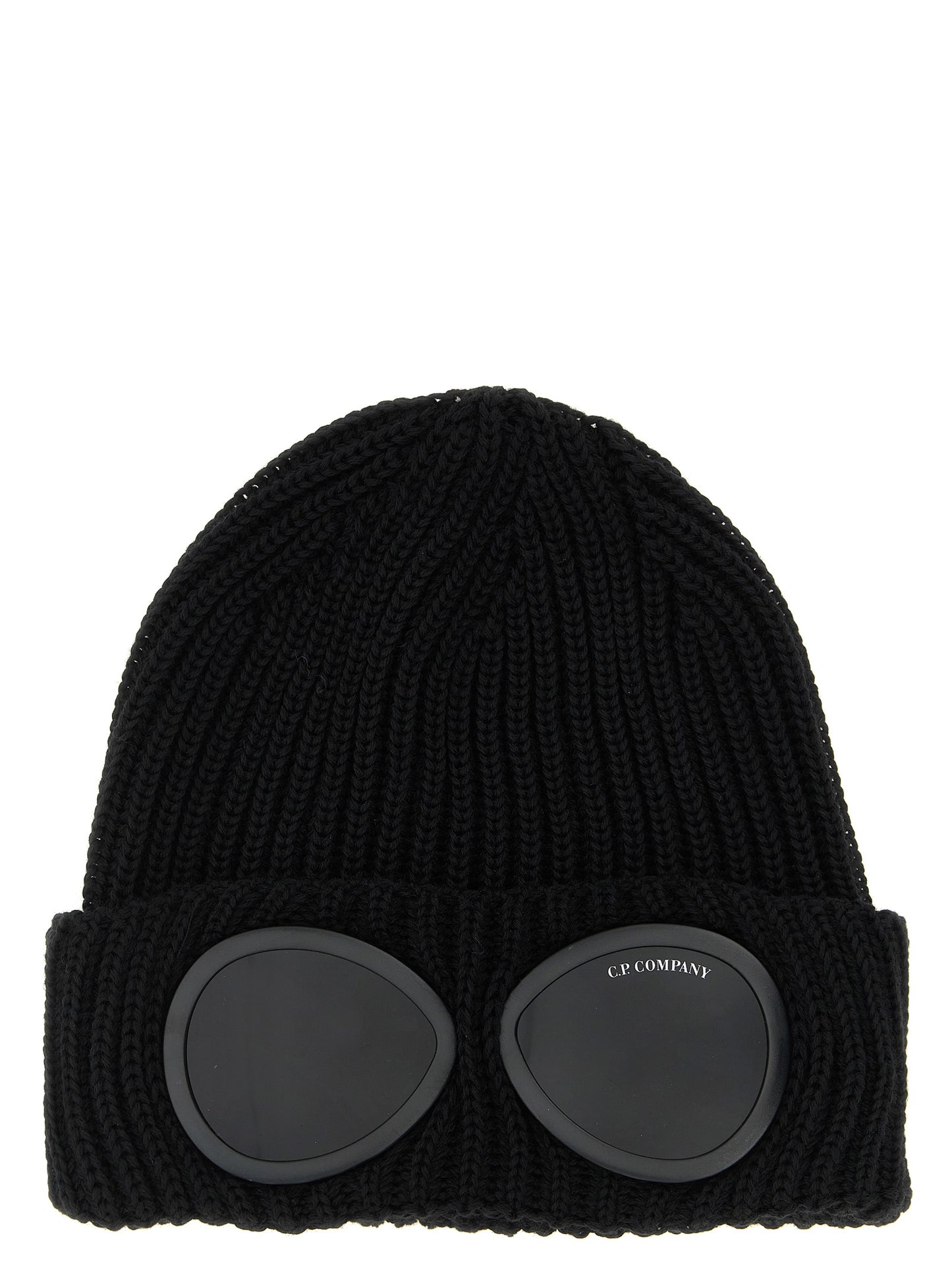 C.P. Company Black Wool Beanie