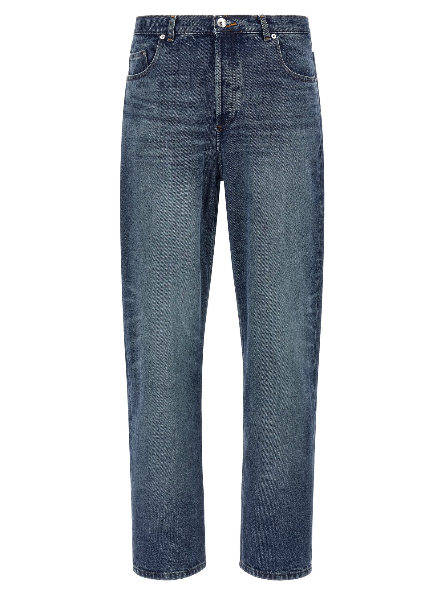 A.P.C. Blue Cotton Straight-Leg Jeans