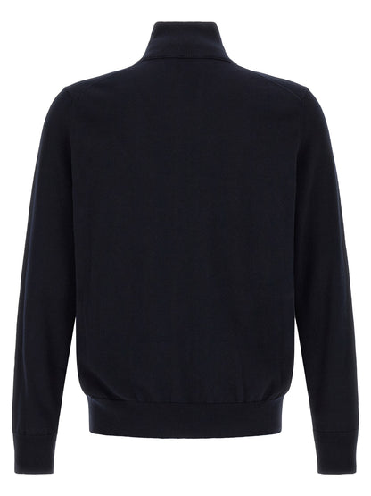 Hugo Boss Blue Cotton Cardigan