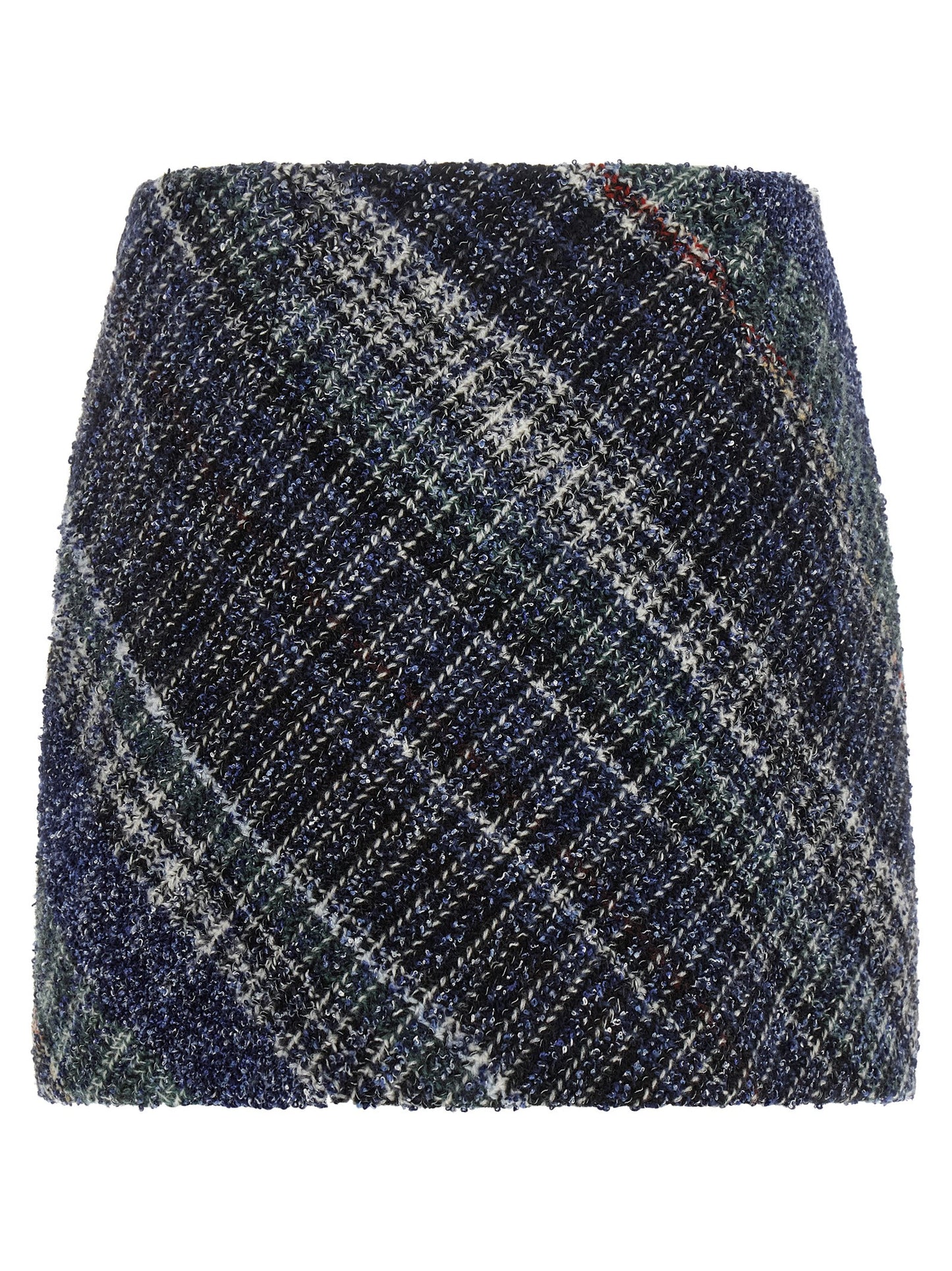 Missoni Blue Wool Long Skirt