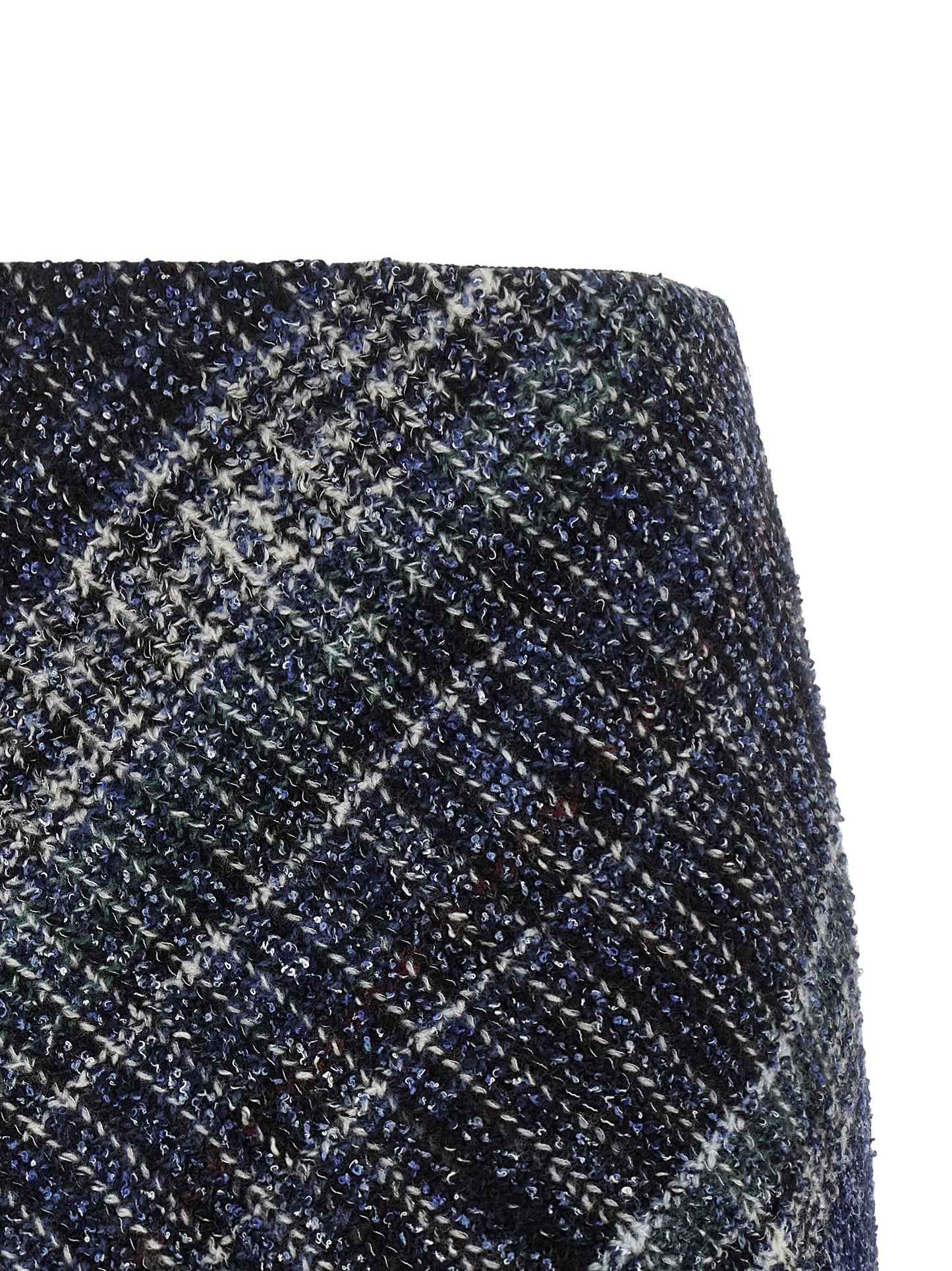 Missoni Blue Wool Long Skirt