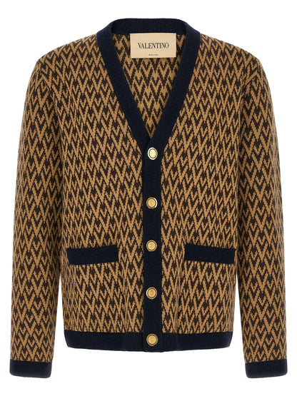 Valentino Garavani Multicolor Cashmere Cardigan