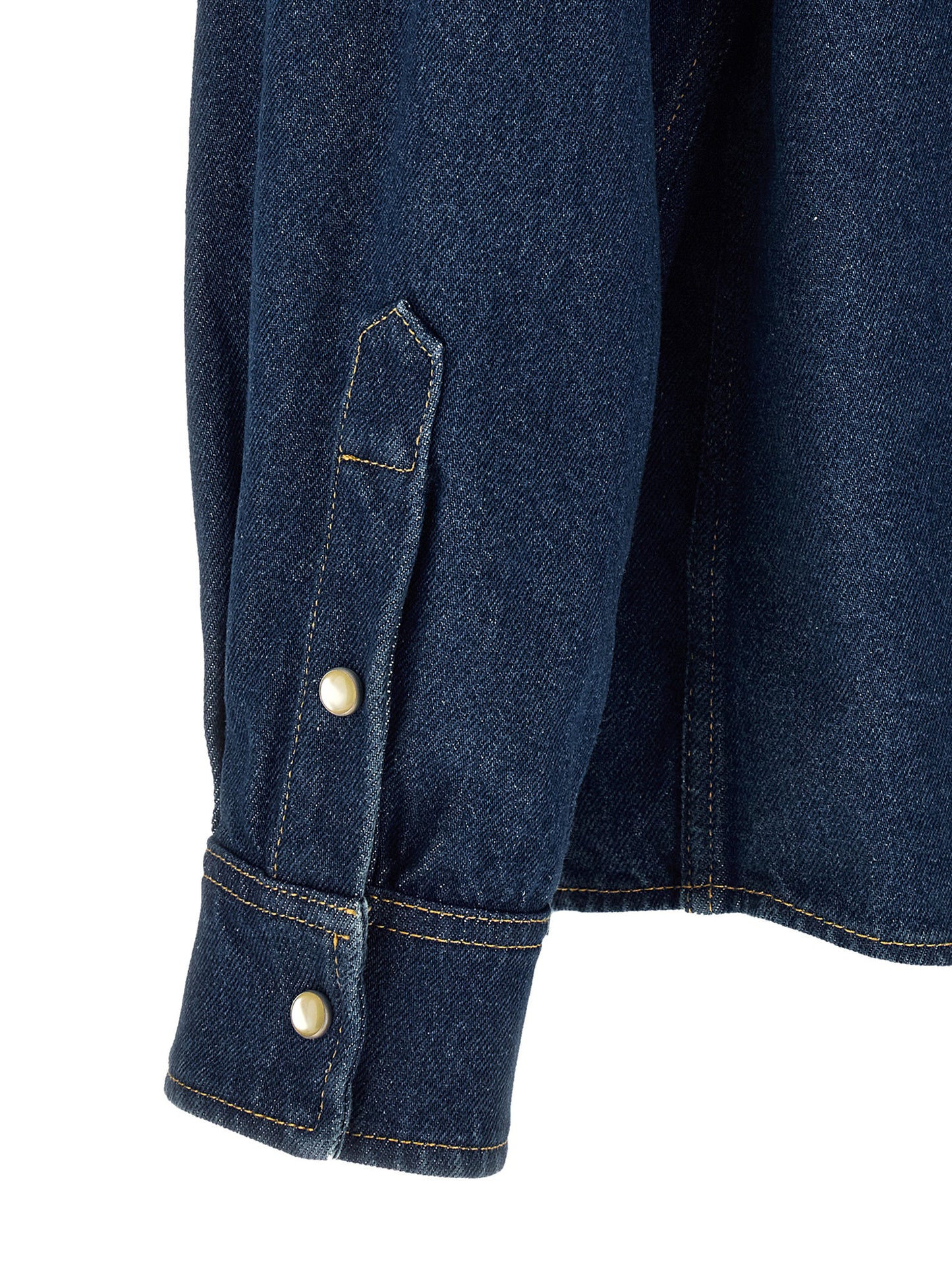 Shirt by Valentino Garavani for men in denim cotton blue, pearl & signature showcases a sharp silhouette, elegantly detailed with a sharp and sharp .