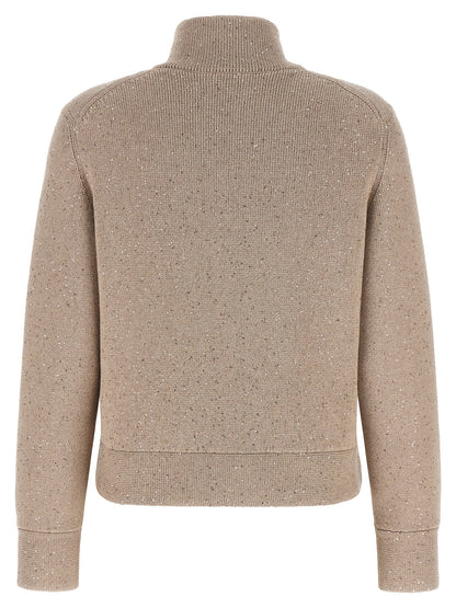 Brunello Cucinelli Beige Cotton Cardigan