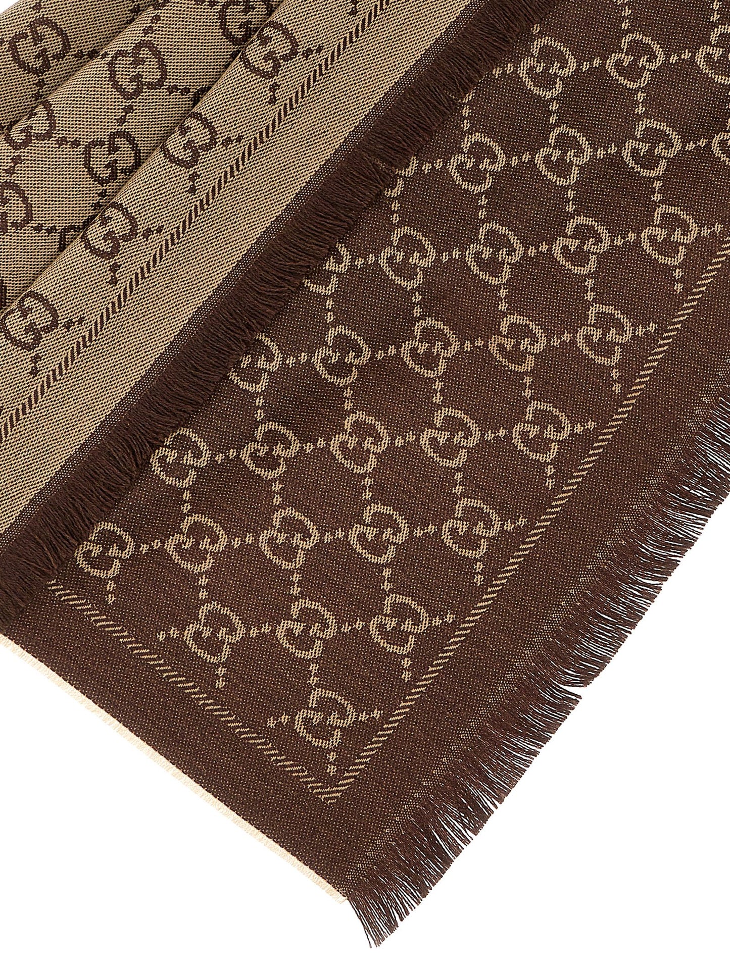 Gucci Brown Wool Scarf