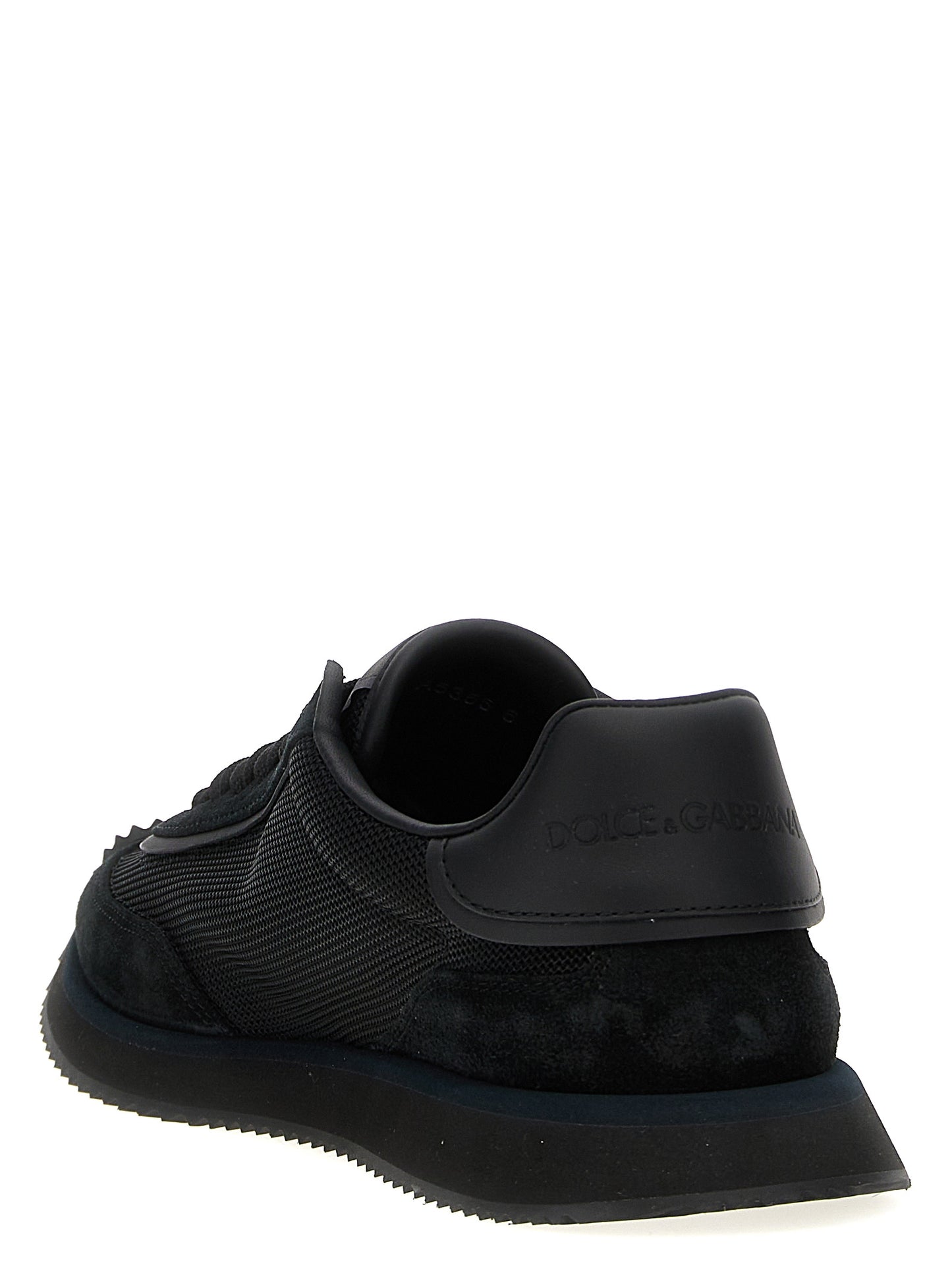 Dolce & Gabbana Black Calfskin Athletic Sneakers