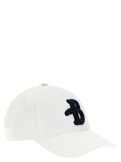 Ballantyne White Cotton Cap (Baseball Hat)