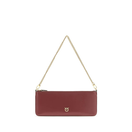 Wallet by PINKO for women in bos taurus calf leather & plexiglass bordeaux, gold & signature showcases a refined silhouette, artfully capturing the essence of the refined Love Birds Bos Taurus Calf Leather & Plexiglass Wallet design with functional .