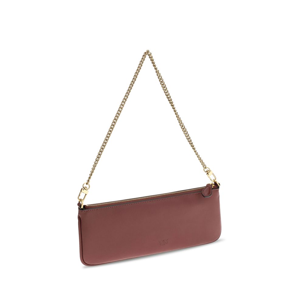 PINKO Bordeaux Calf Leather Bos Taurus Wallet