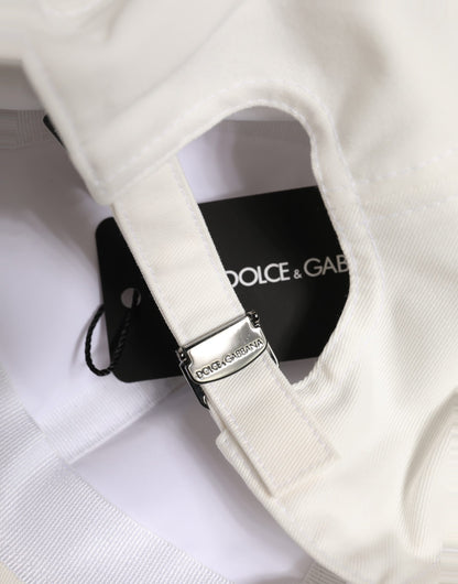 Dolce & Gabbana Cotton Polyester Baseball Cap - White