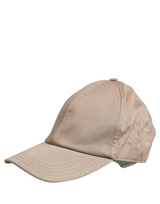 Baseball Cap by Dolce & Gabbana for men in cotton beige features a distinguished silhouette, showcasing the distinguished design of the Cotton Baseball Cap for a sophisticated, elevated look.