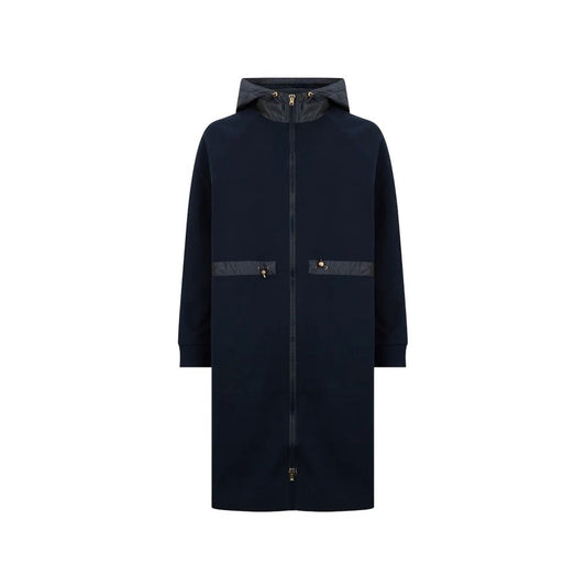 Herno Blue Cotton Coat