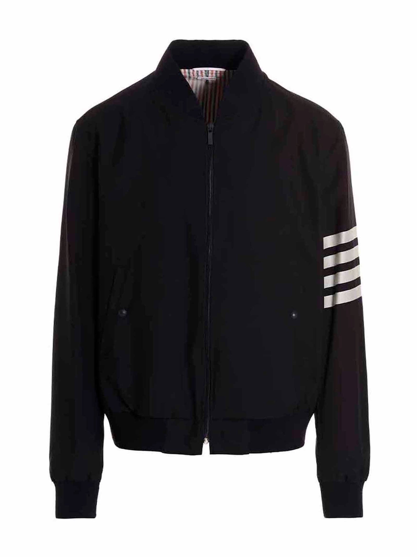 Thom Browne Blue Wool Bomber